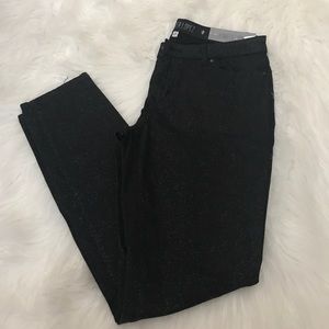 Jennifer Lopez glittery black jeans