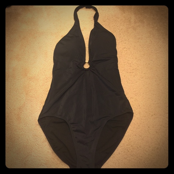 Black one piece swimsuit - Picture 1 of 3