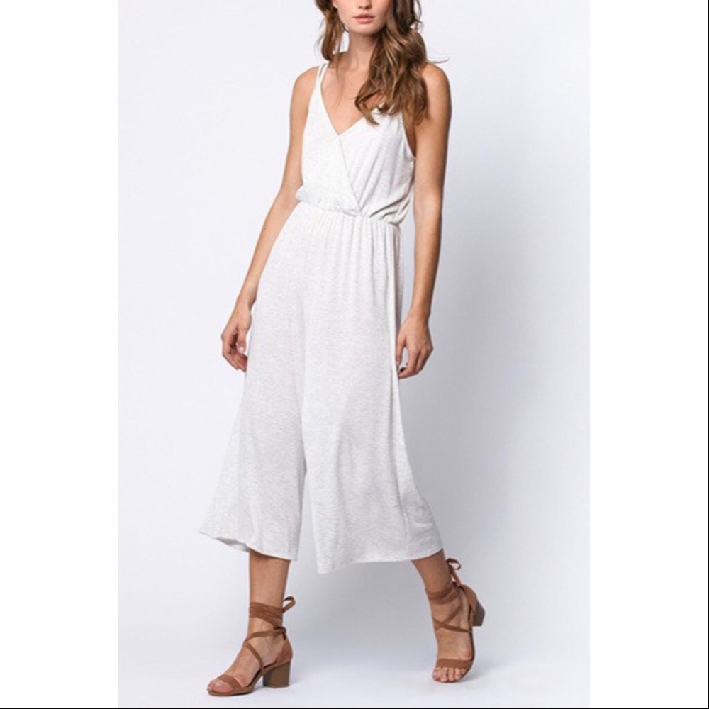 Lazy Sundays wrap grey jumpsuit