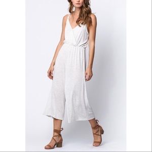 Lazy Sundays wrap grey jumpsuit