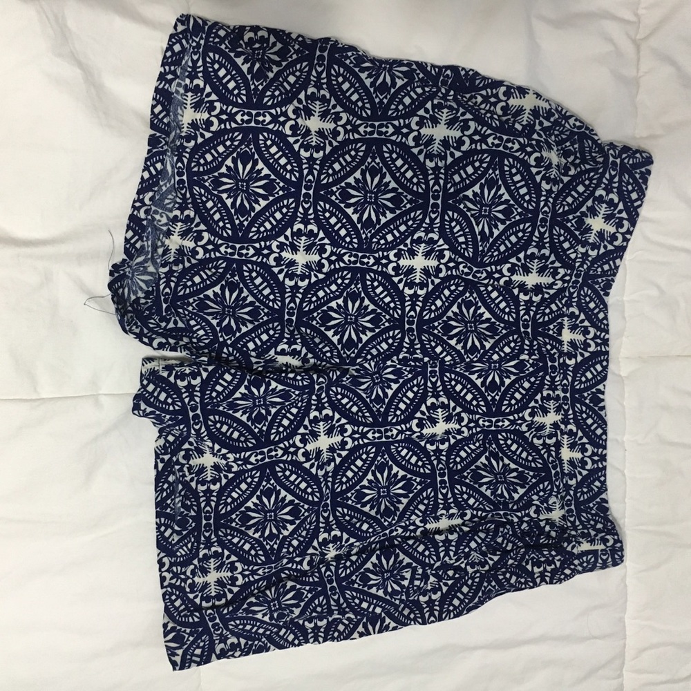 Navy and white loose shorts never worn before