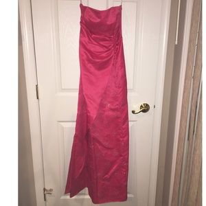 Hot pink formal gown