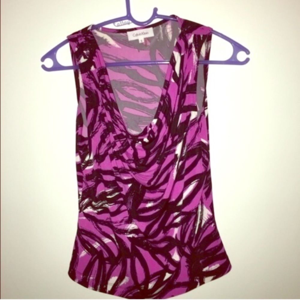 Zebra Blouse Tank