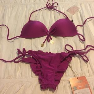 Brand new magenta Luli fama swimsuit