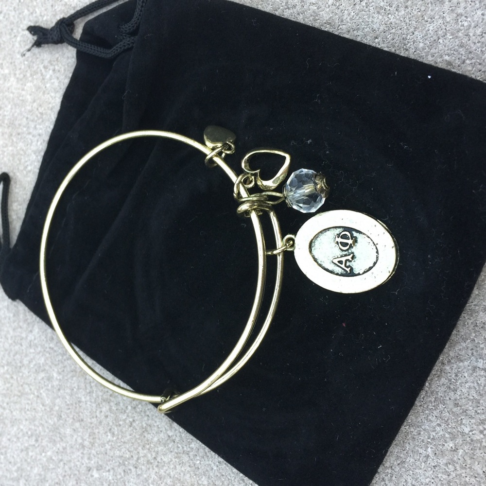 Alex & Ani inspired Alpha Phi charm Bangle