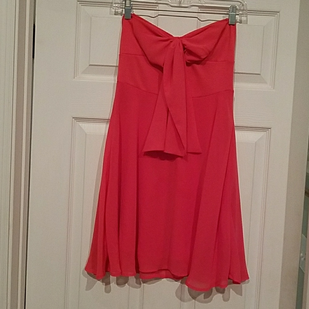 SOLEMIO A-line strapless dress