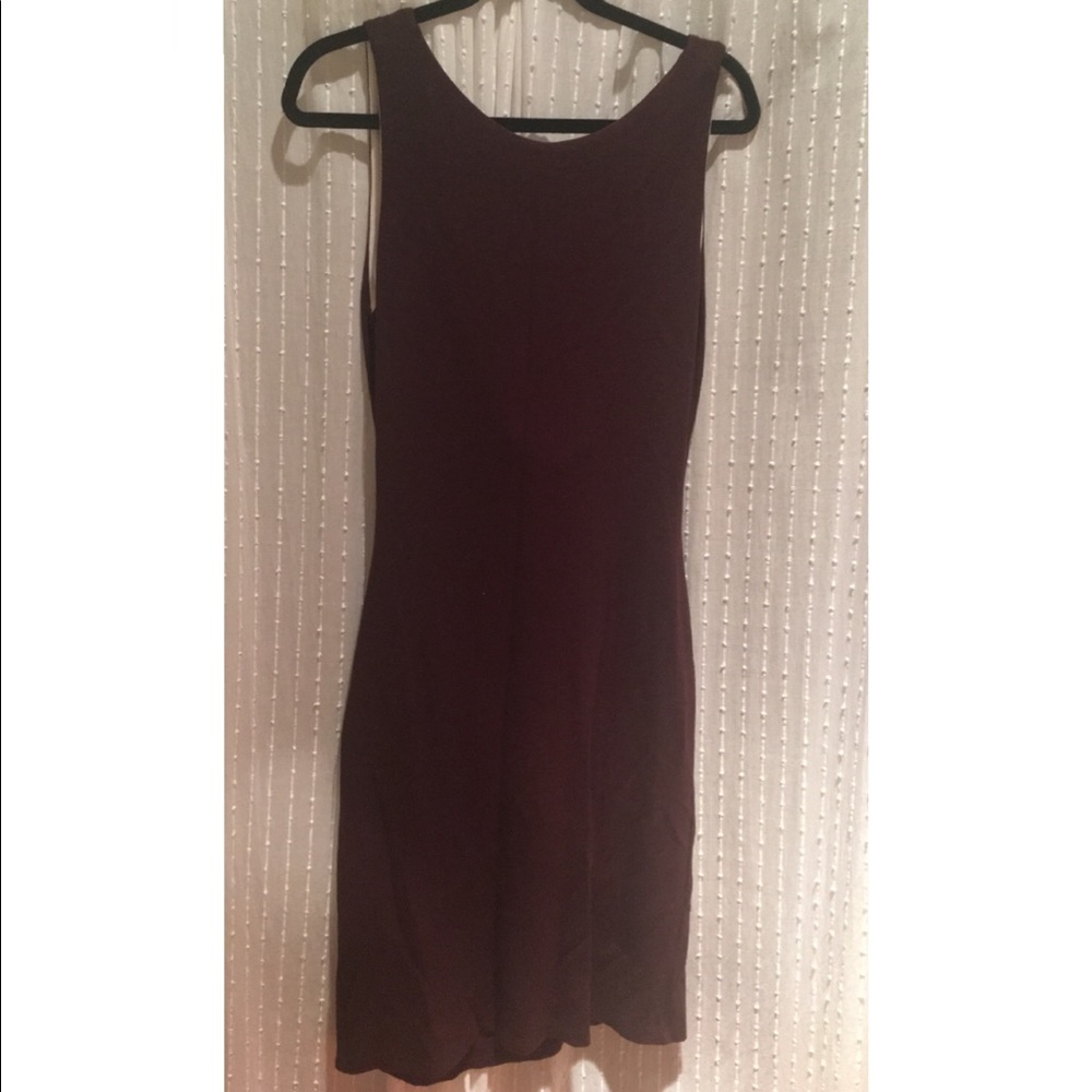 Maroon/Cream Dress