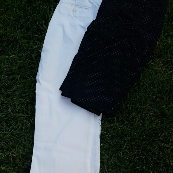 Express pot a dot shorts; Limited white capris - Picture 1 of 3