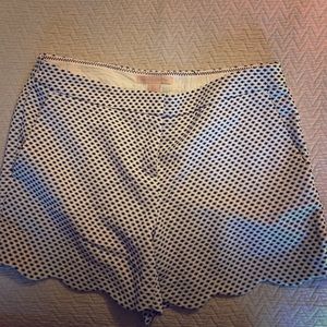 SOLD - Scalloped Printed Shorts