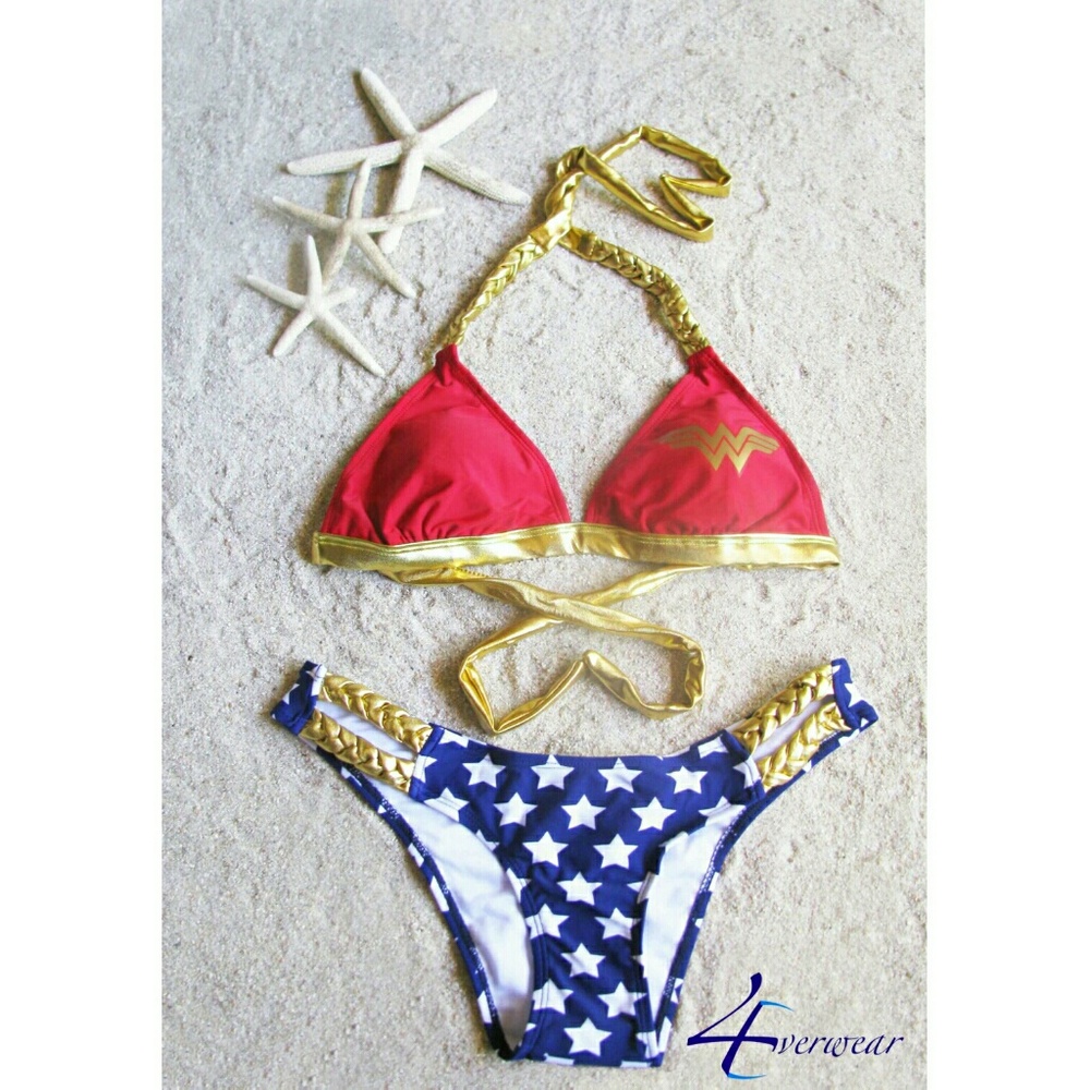 WONDER WOMAN BRAIDED  BIKIN pieces sold separately