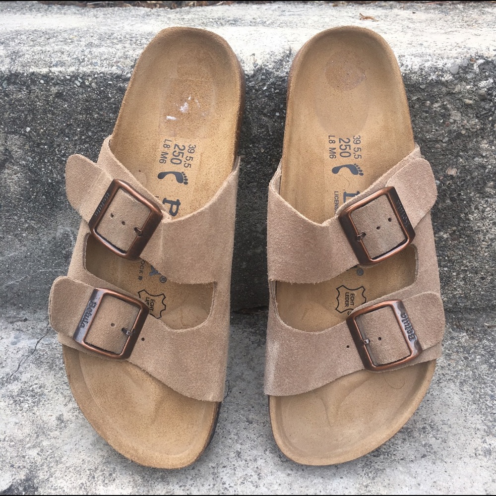 NWOT Betula by Birkenstock suede double strap