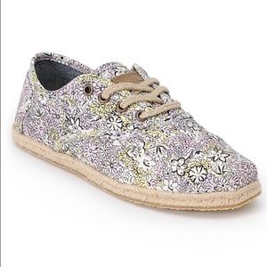 NEW Toms Cordones Bloom Print Womens Shoes size 6