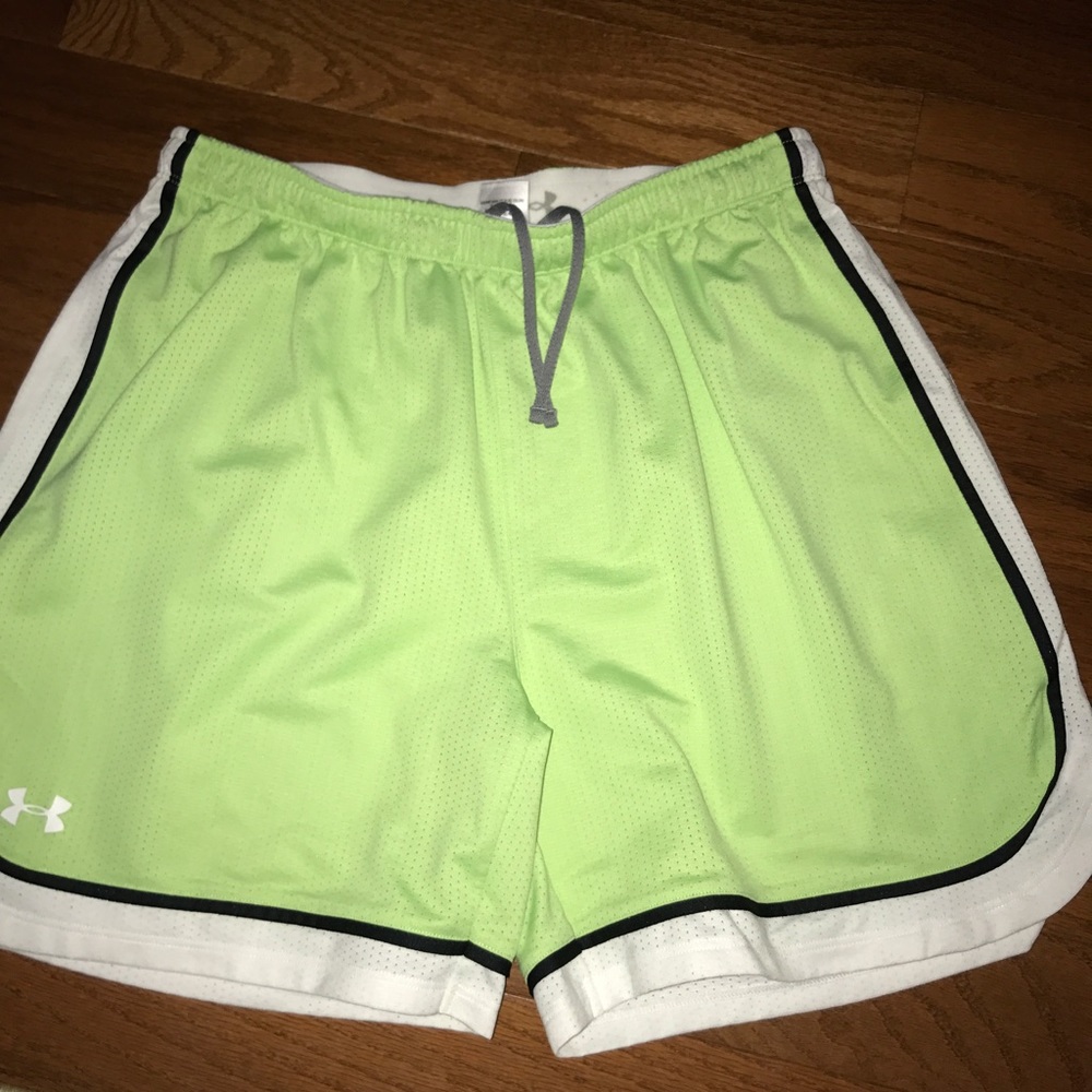 Light green under armour shorts