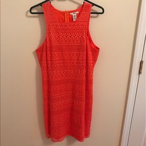 Sorbet colored fitted racerback dress