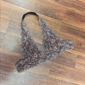 Free People Halter Bralette - Pretty Purple