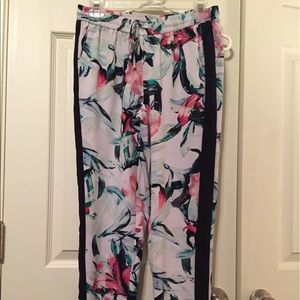 Black House White Market floral track pants Size S