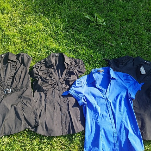 4 Medium Express shirts - Picture 1 of 2