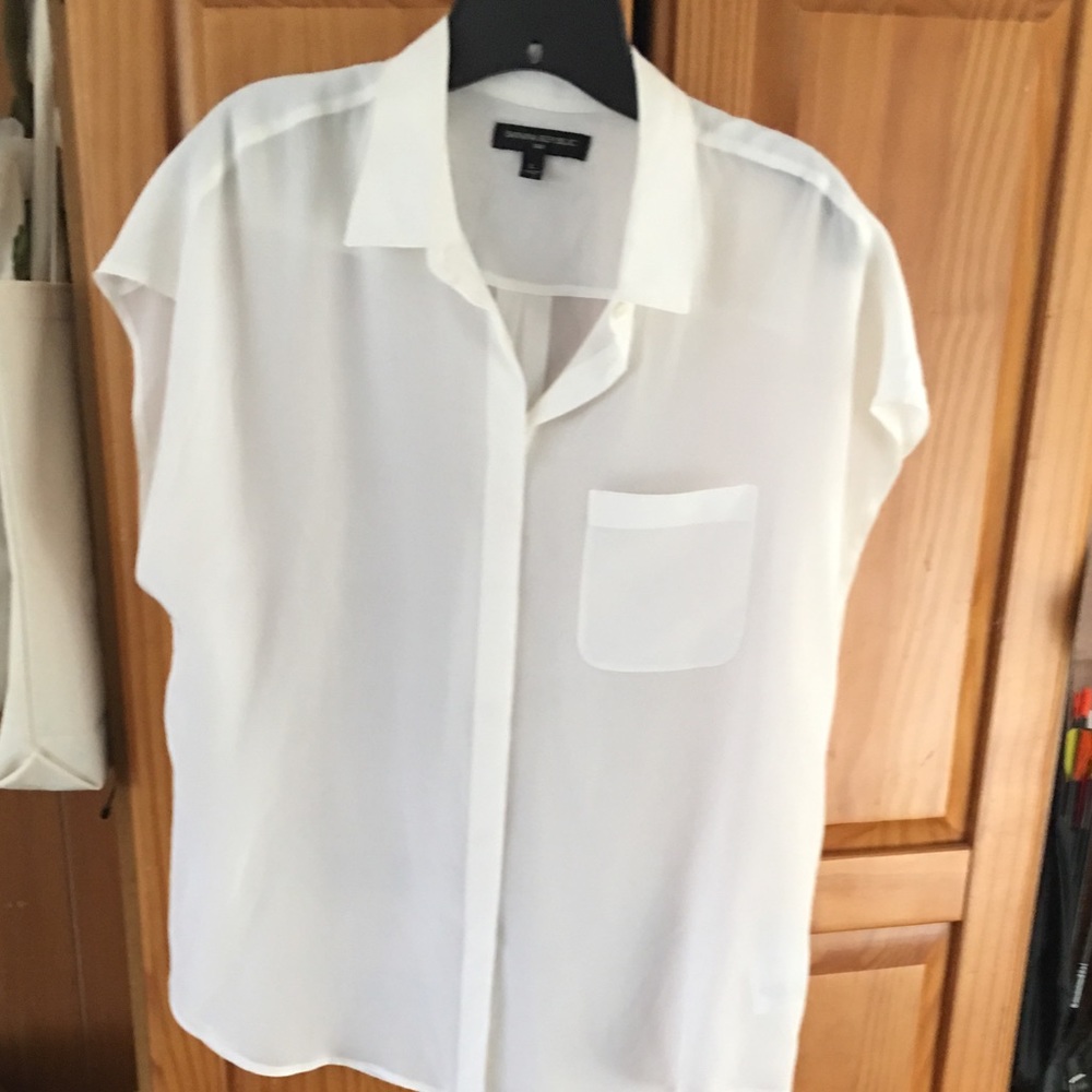 Lightweight semi-sheer blouse