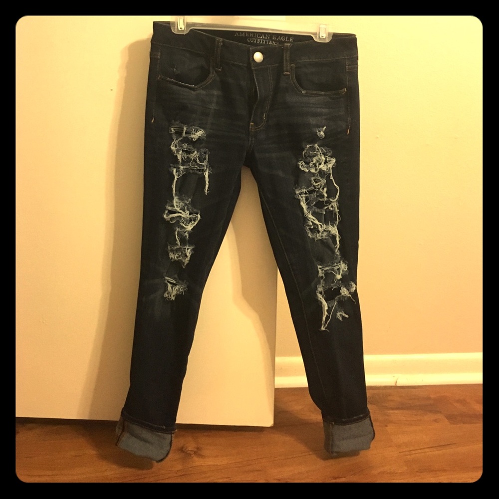 Distressed Jeggings. Size 8 (regular)