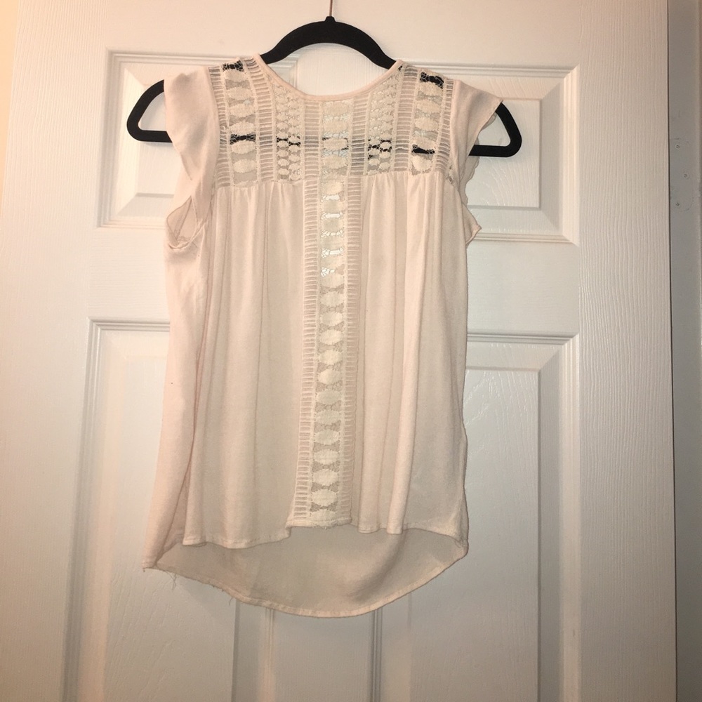 Forever 21 cream flowy top