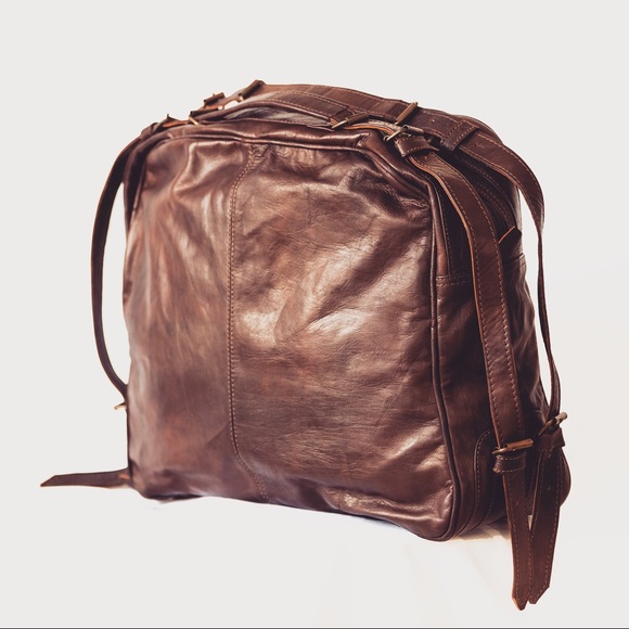 CLOSEOUT SALE Kate ~ Large Boho Leather Suitcase - Picture 3 of 5