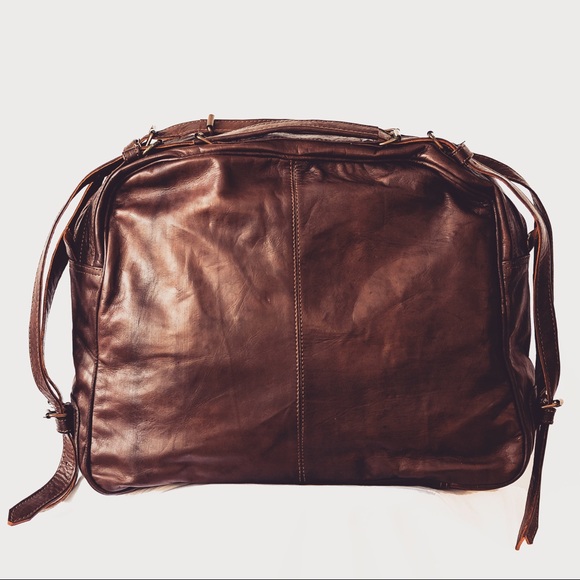 CLOSEOUT SALE Kate ~ Large Boho Leather Suitcase - Picture 4 of 5