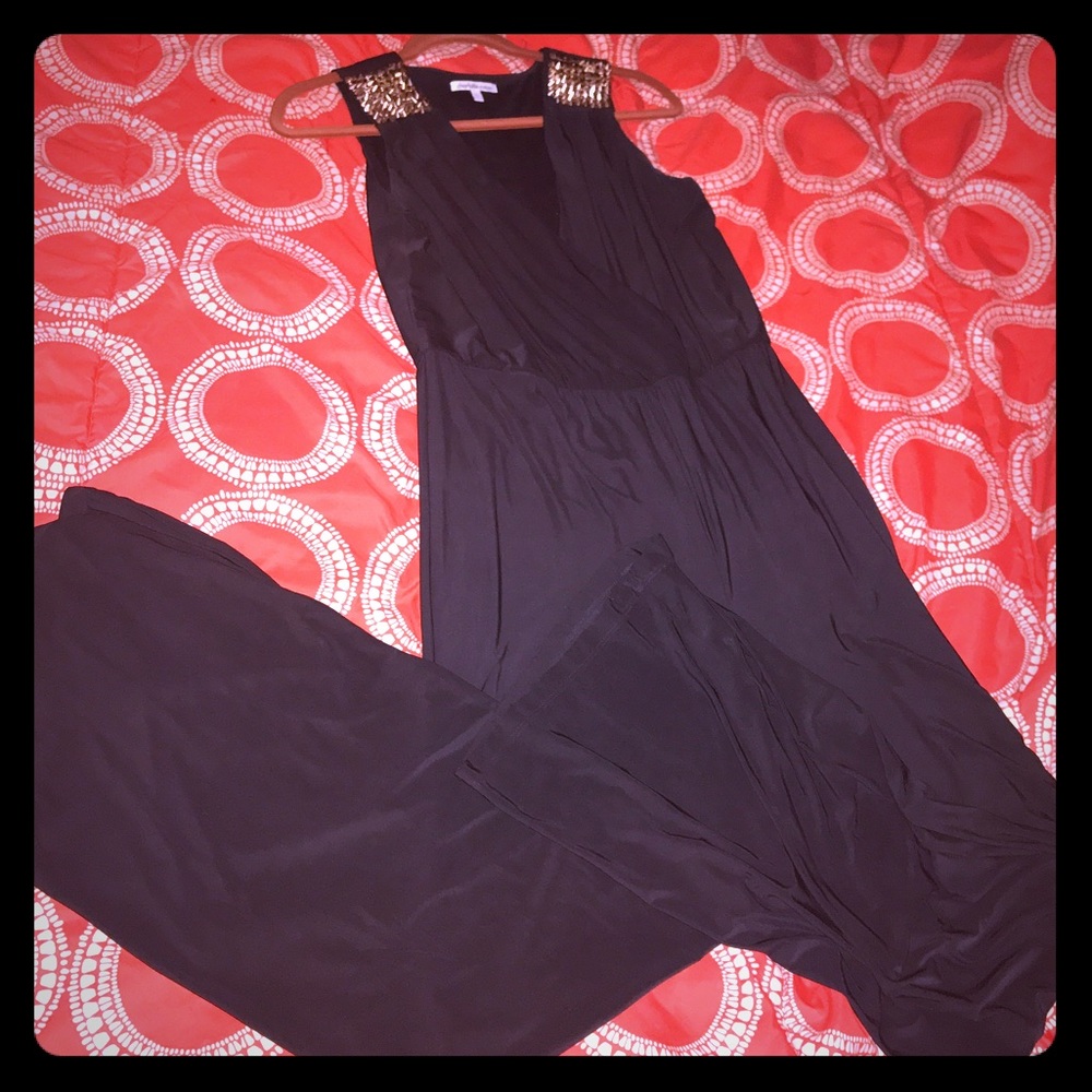 Black Romper Pantsuit