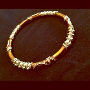 Brown toned bangle bracelet