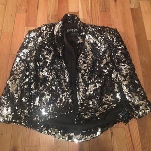 Sequined cape