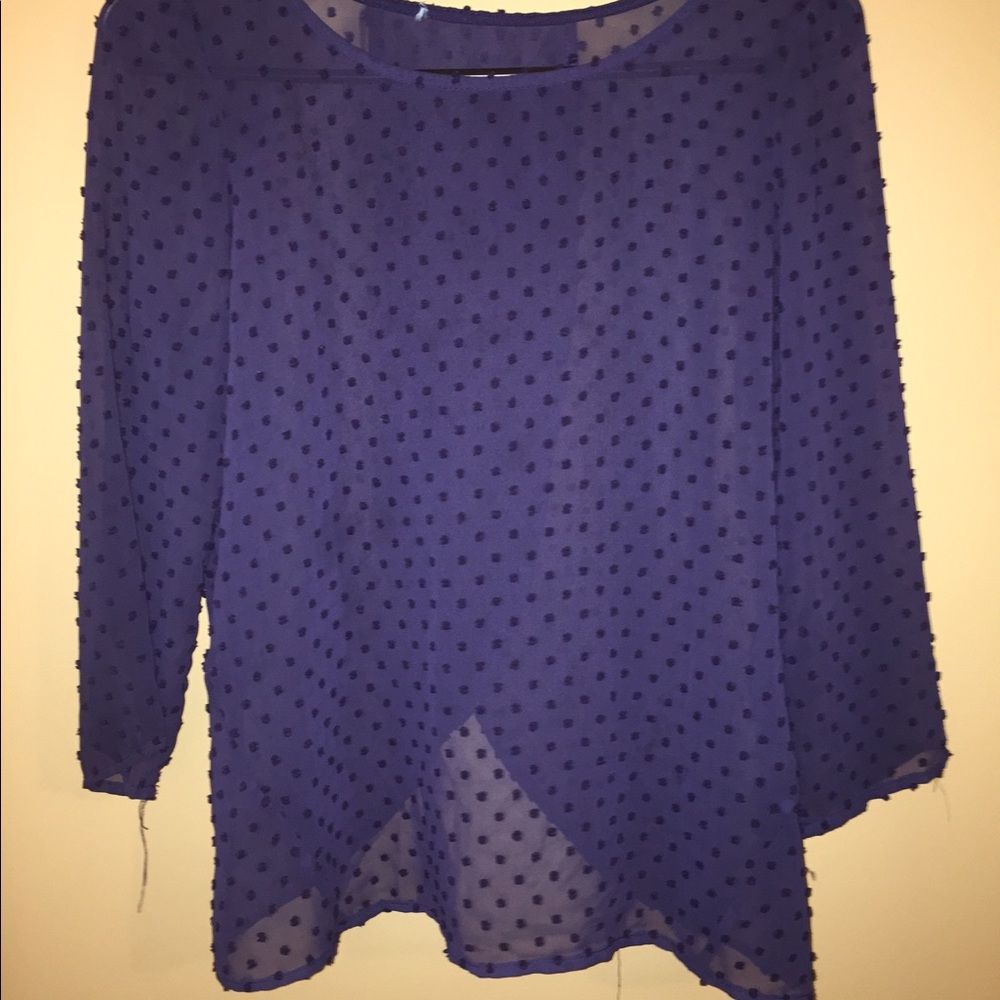 NAVY BLUE BLOUSE