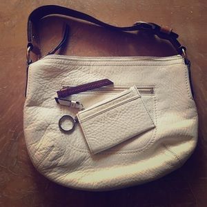 White Coach shoulder bag and coin purse BNWOT