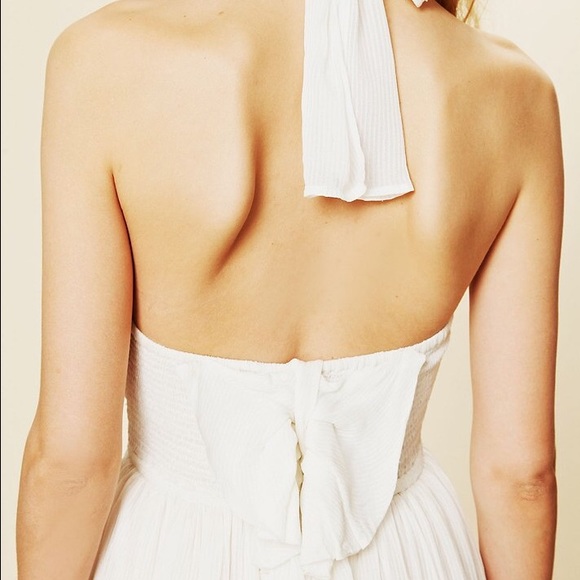 Free People ivory midi maxi dress, sz S - Picture 3 of 8