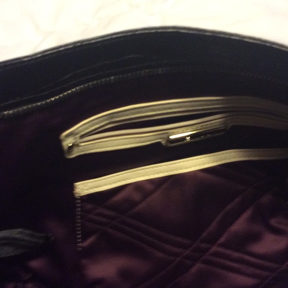 B. Makowsky Croco Embossed Leather Satchel - Picture 2 of 3