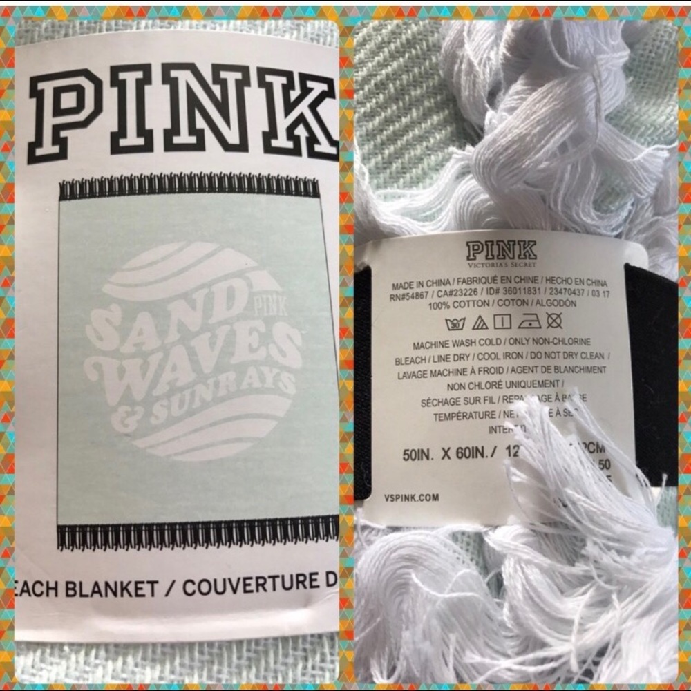 BNWT Pink Victoria'sSecret Beach Blanket/Wrap