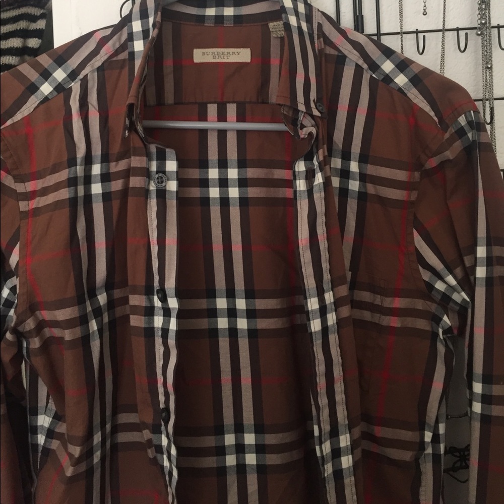 Burberry plaid shirt