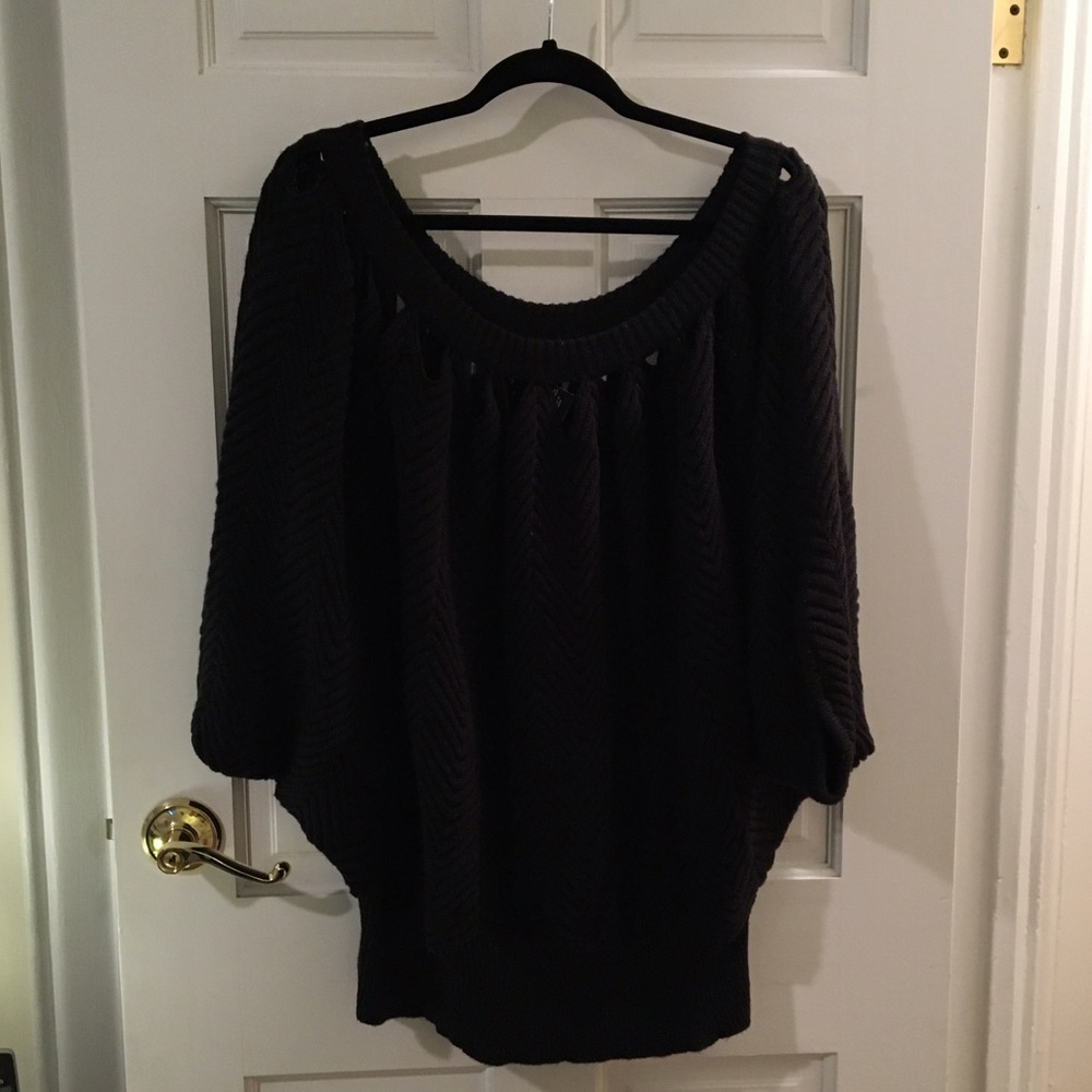 lane bryant - open shoulder sparkle sweater 22/24