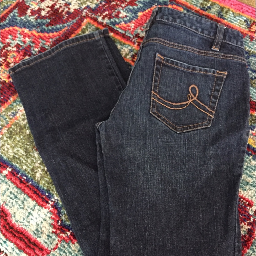 Ann Taylor Loft Curvy Boot Jeans/Denim
