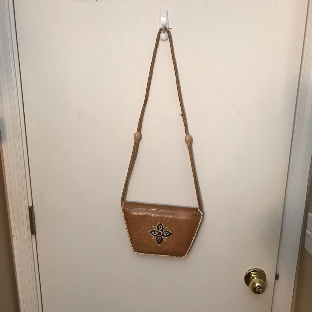Handmade embroidered African purse with zipper