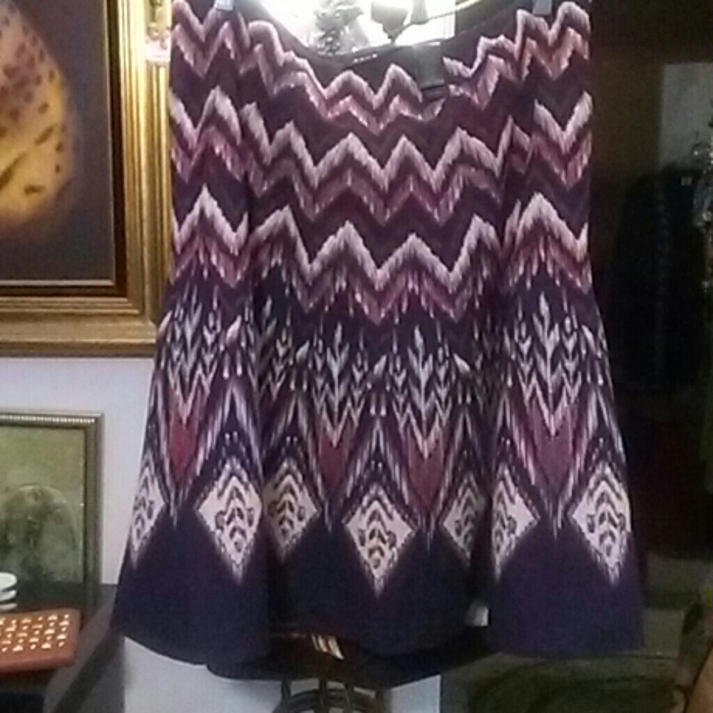 Closet Clean-Out:Access Chevron Tribal Print Skirt