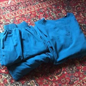 2 SETS Landau Caribbean Blue Scrub Sets