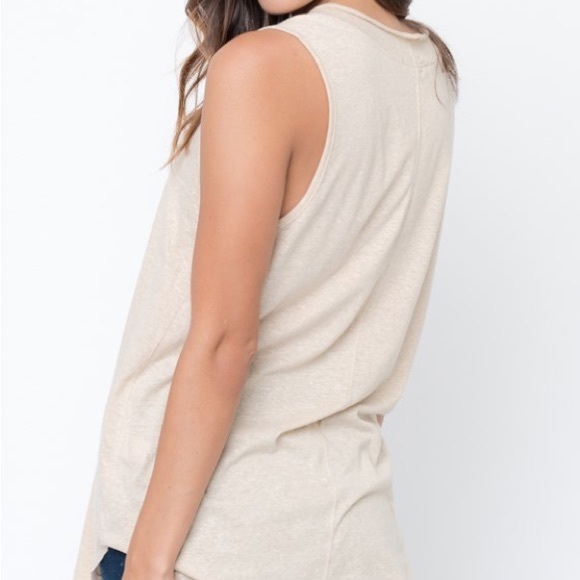 πHPπ! Taupe Round Neckline Tank Top - Picture 3 of 3