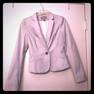 Thin striped blue and white H&M jacket