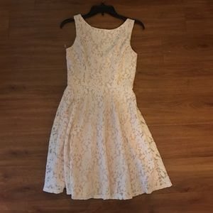 Lace cream dress - new with tags