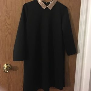ZARA Sequin Collar Dress