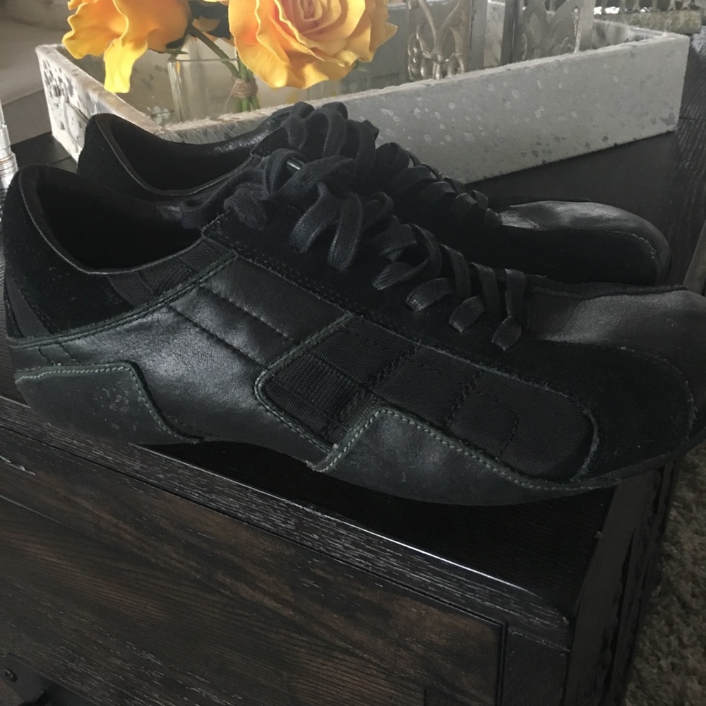 Diesel black leather shoes