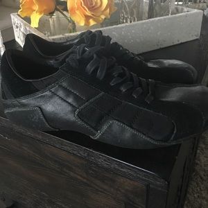 Diesel black leather shoes