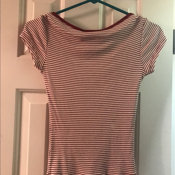 NEVER WORN Red And White Striped Shirt - Picture 2 of 2