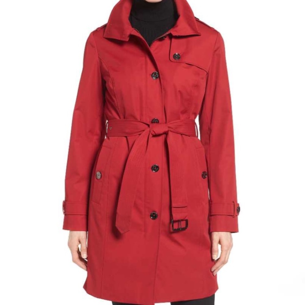 🎉HP🎉Michael Kors Hooded Trench Coat