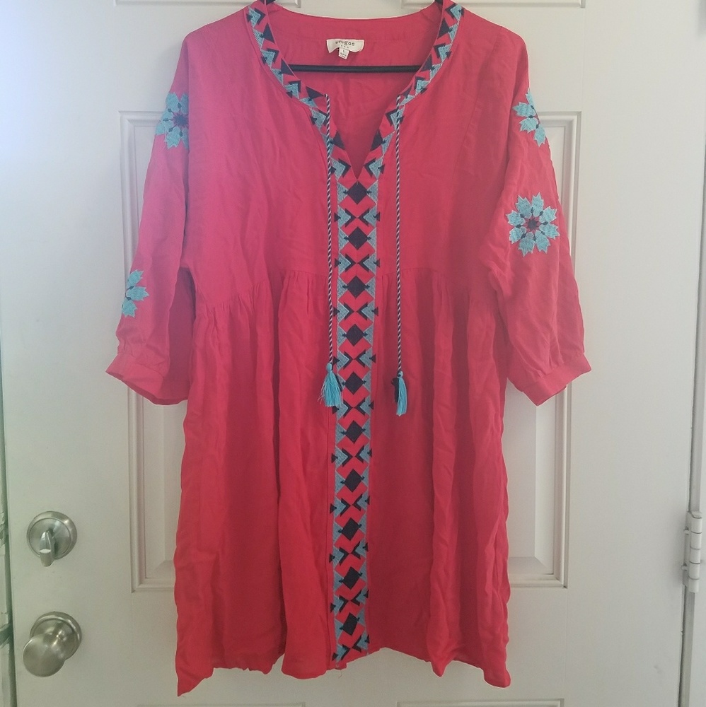 Red Boutique Tunic Never worn!