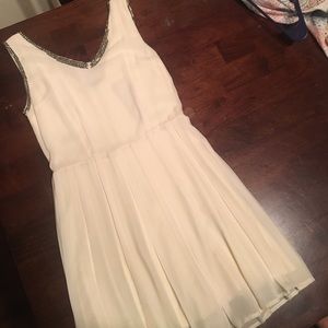 Beau & Arrow Cream Embellished Dress